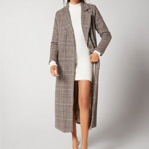 Plaid Long Coat
